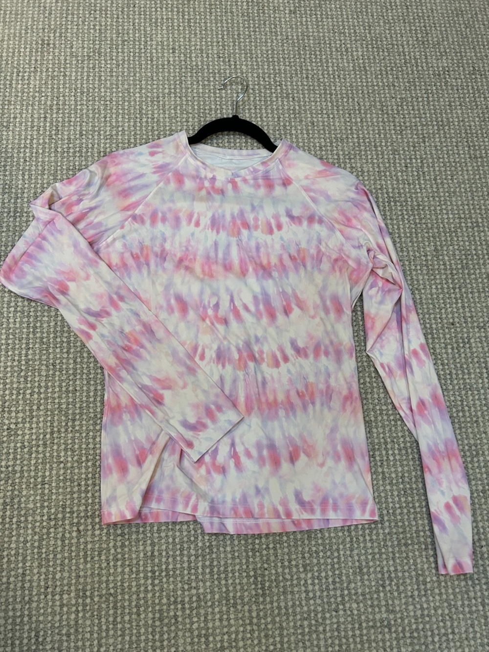 Billabong Pink & Lavender Tie-Dye Rashguard
